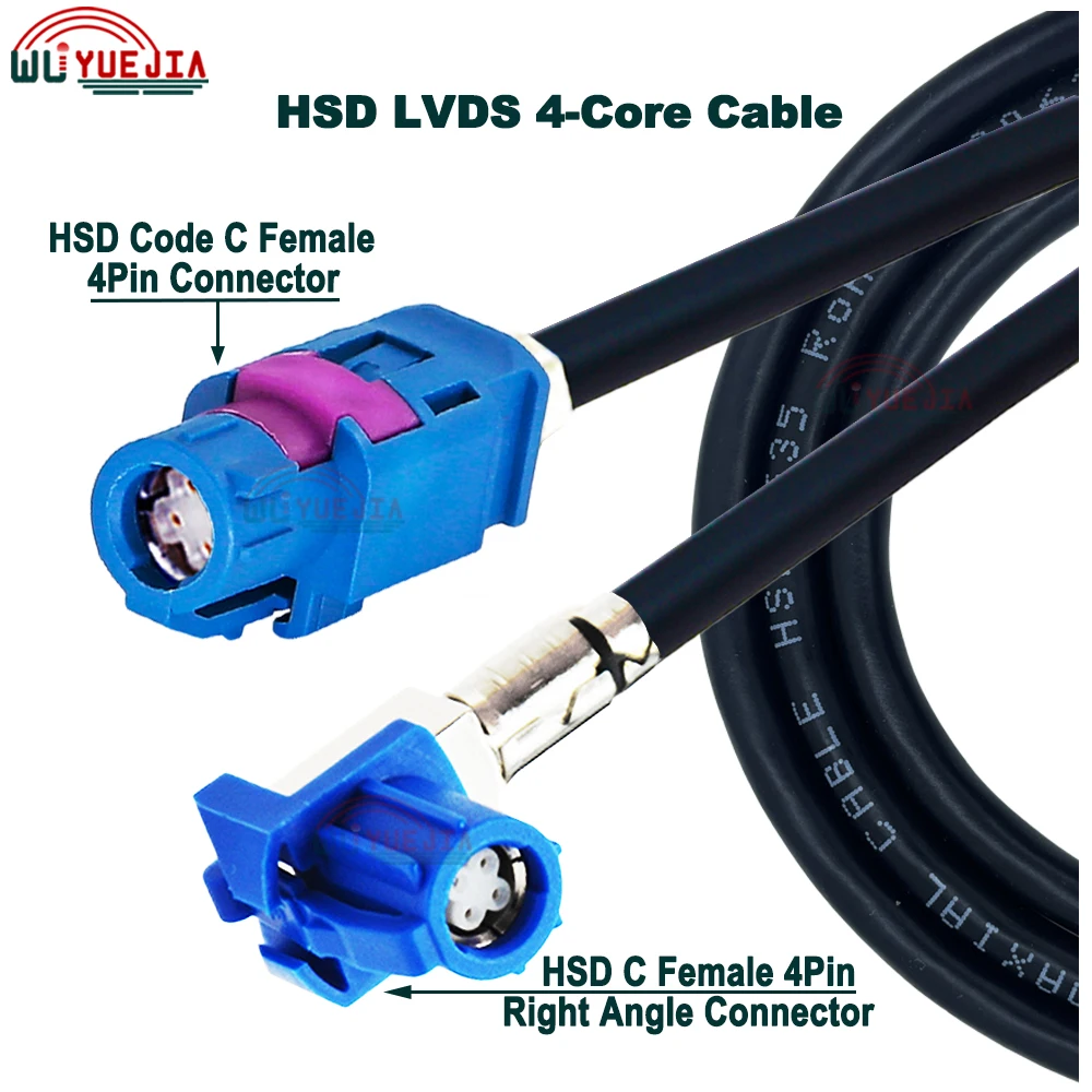 

HSD Синий C штекер-гнездо кабель LVDS для автомобиля BMW Audi Mercedes-Benz видеоинструмент мост проводка Dacar 535 кабель