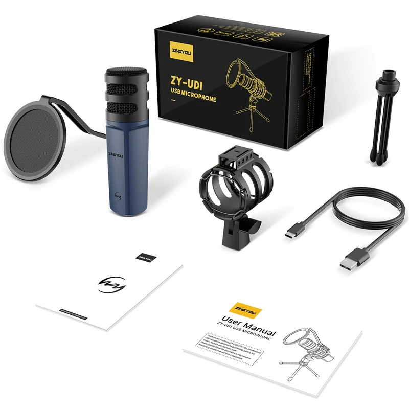 Конденсаторный USB-микрофон KINDLOV 192 кГц/24 бит