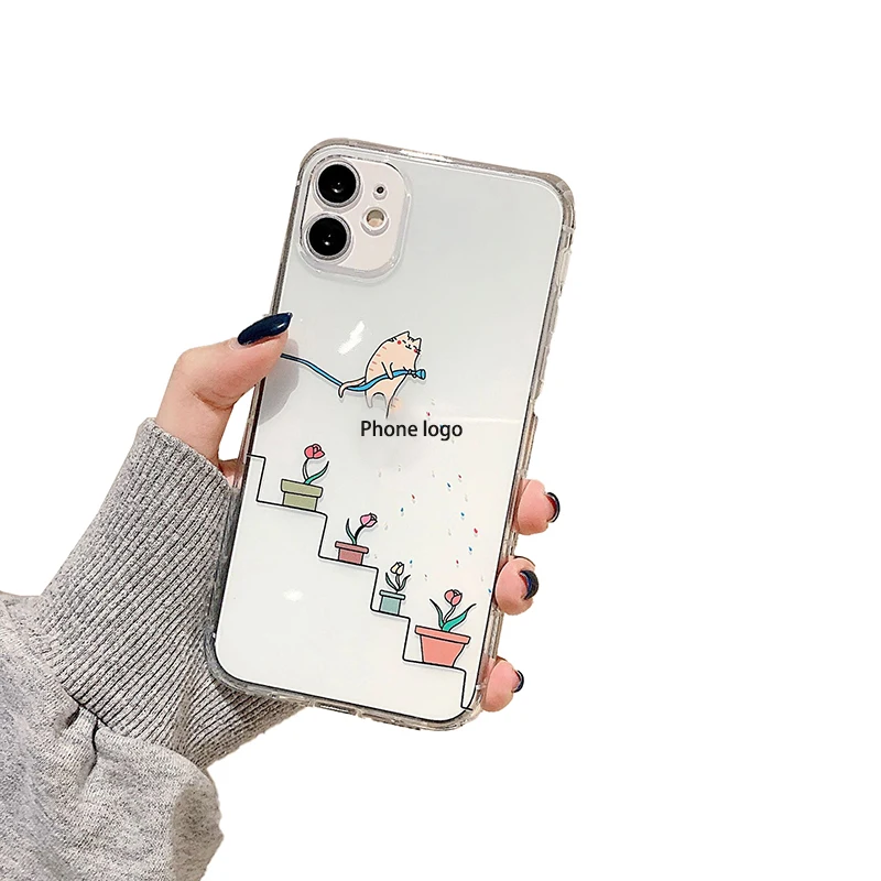 

Creative Painted Phone Shockproof Case For Iphone 14 13 12 11 Pro Max X Xr Xs 7 8 Plus 14 Pro Clear Soft Lens Protection Cover