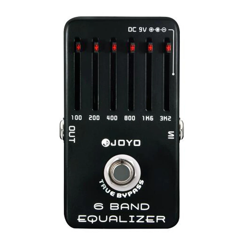 JOYO JF-11 6-полосный EQ графический эквалайзер педаль для гитарных эффектов запасные