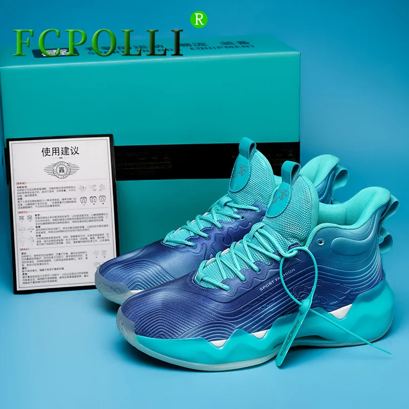 

2022 New Cool Basketball Training Shoe Couples Comfortable Basketball Boots Outdoor Basketball Trainers Boy High Top Basket Shoe