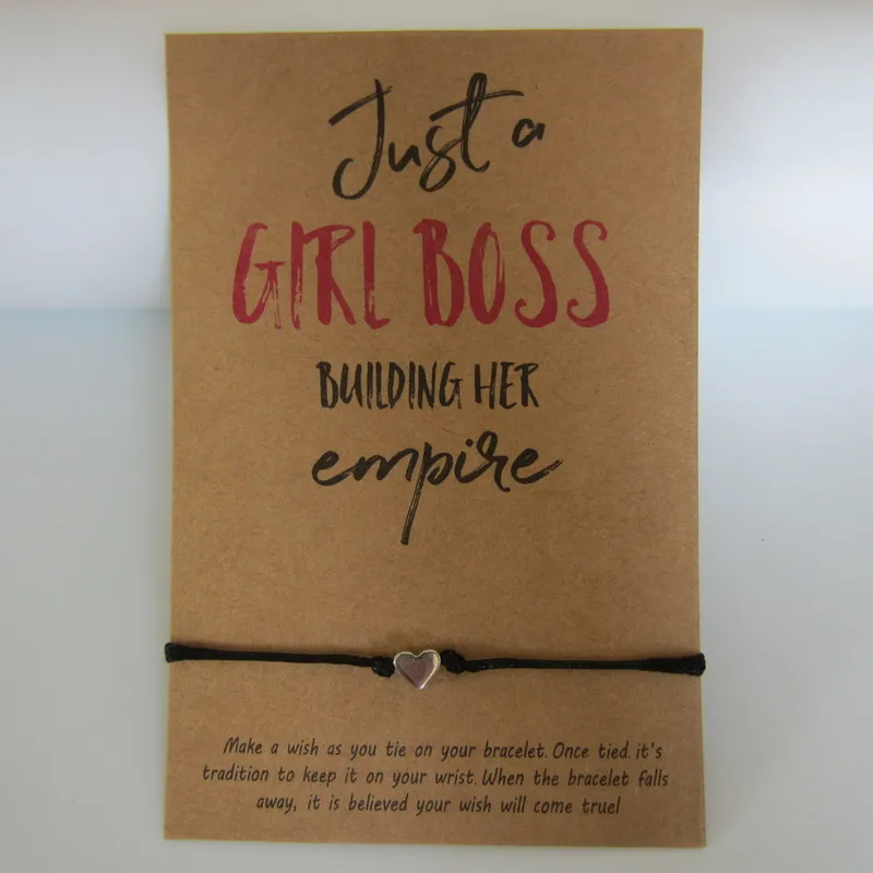 

just a girl boss buliding her empire wish bracelets for friends gift