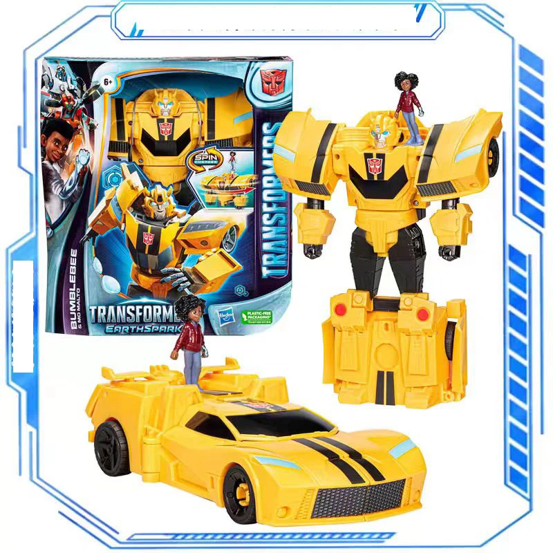 Hasbro Transformers: Earthspark Bumblebee Shockblast Megatron Подарочная коллекция игрушек для детей Фигурка