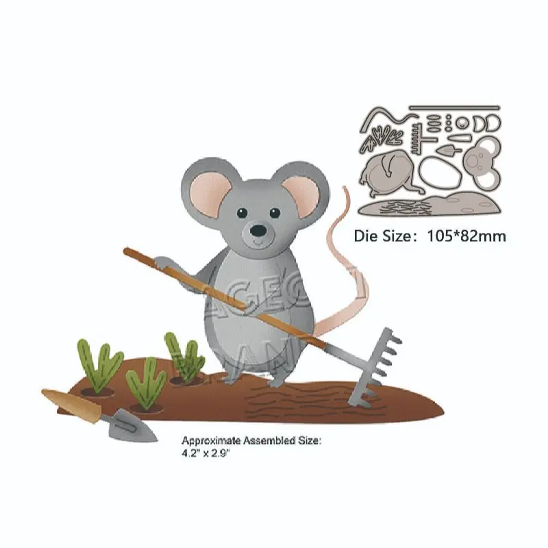 

Пресс-формы для вырезания мыши, слоя, скрапбукинга, фотоальбома, украшения «сделай сам», карточек, рукоделия, новинка 2022