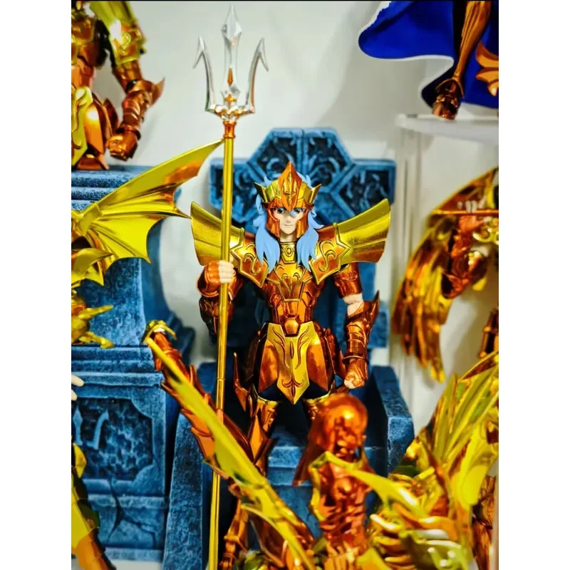Фото BANDAI Saint Cloth Myth EX: Набор «Трон Посейдона» Делюкс для коллекционных фигурок аниме-персонажей, модель-игрушка, подарок для фанатов, лимитированная серия №2