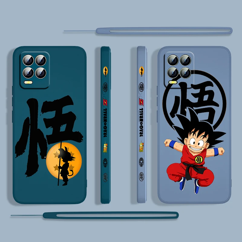 

Anime GOKU Dragon Ball Case For OPPO Realme Narzo 50A 9i 8 Pro Find X3 Lite NEO GT Master A5 Liquid Left Rope Phone Cover Coque