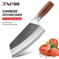 xituo meat cleaver 7 inchbutcher knifevegetable cleaver knifegerman high carbon stainless steel kitchen knife chef knives