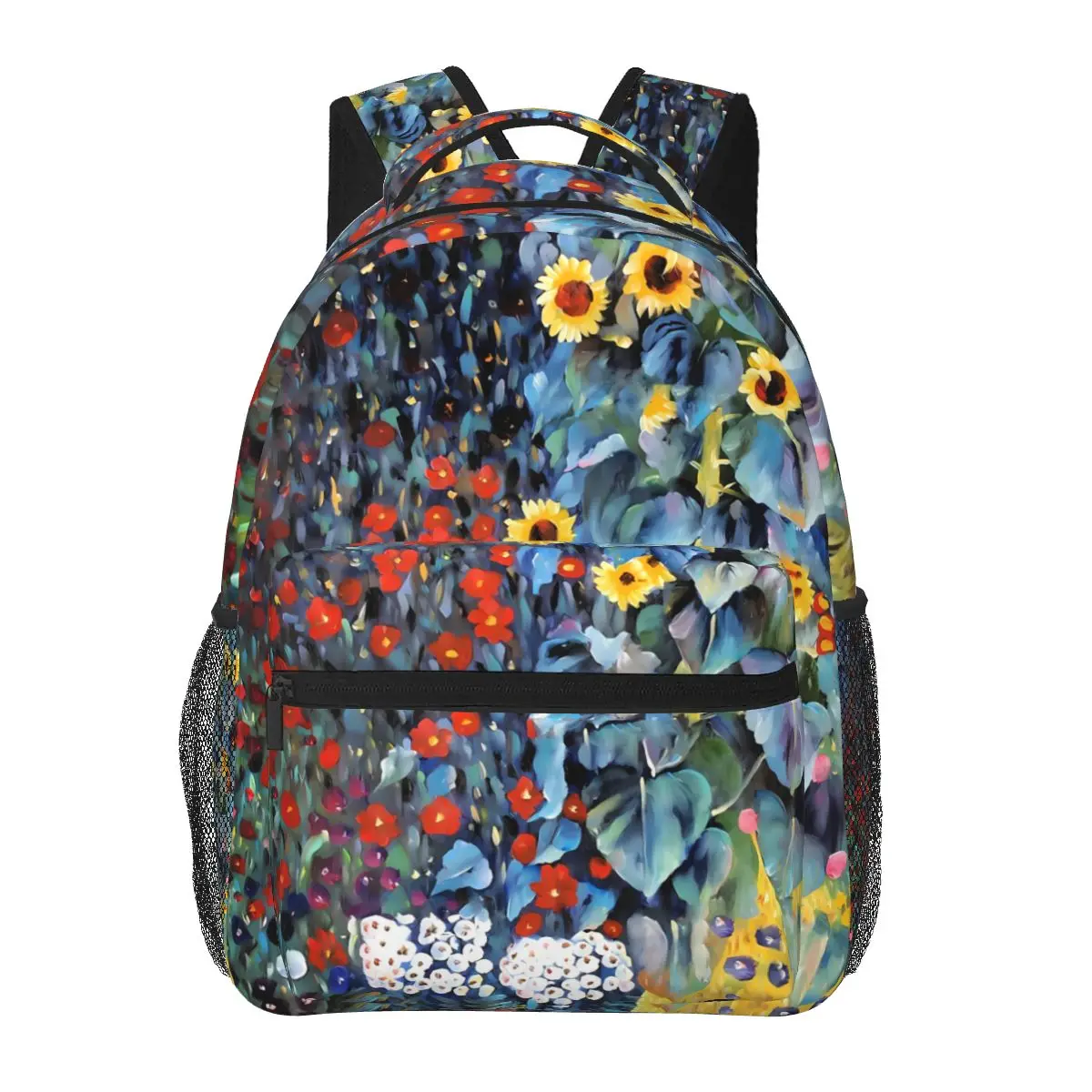 

Sunflower Print Backpack Painted Flowers College Backpacks Girl Colorful Print High School Bags Kawaii Rucksack