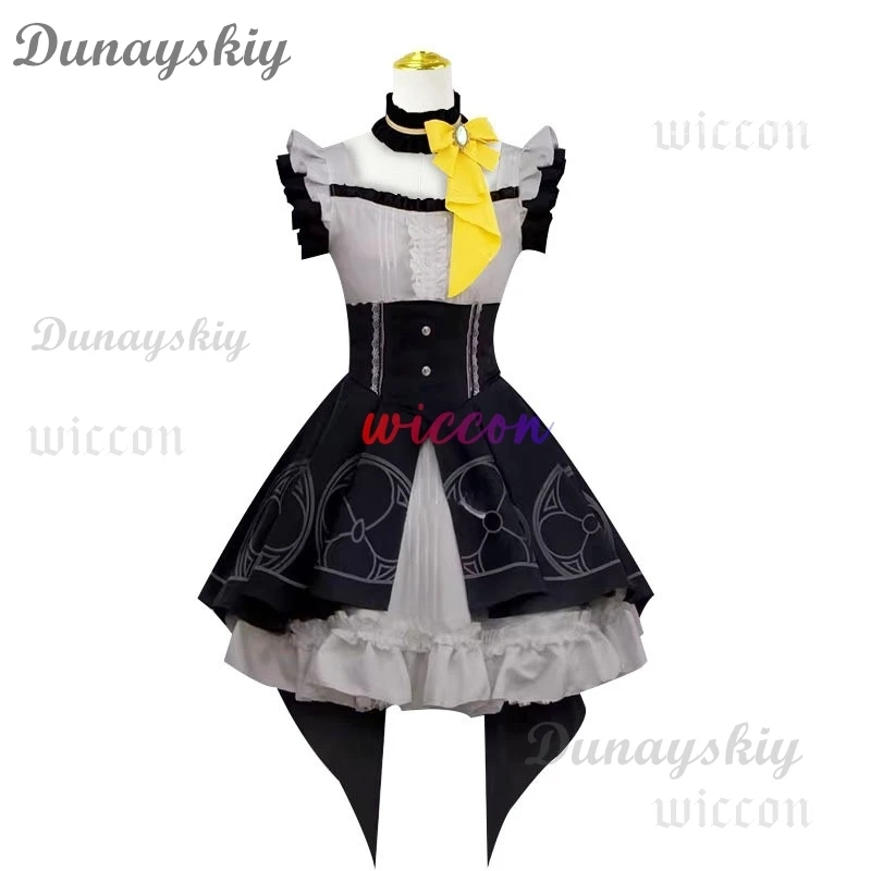 Аниме игра синий архив Iochi Mari косплей костюм женское платье для девочек парик