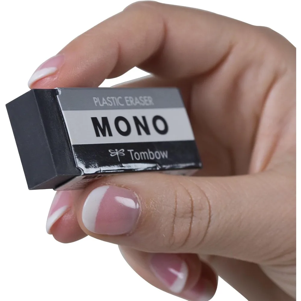 Фото Ластик Tombow 57329 MONO Black, средний, 43x17x10 мм, чисто удаляет следы, не повреждая бумагу PE-01AB №3