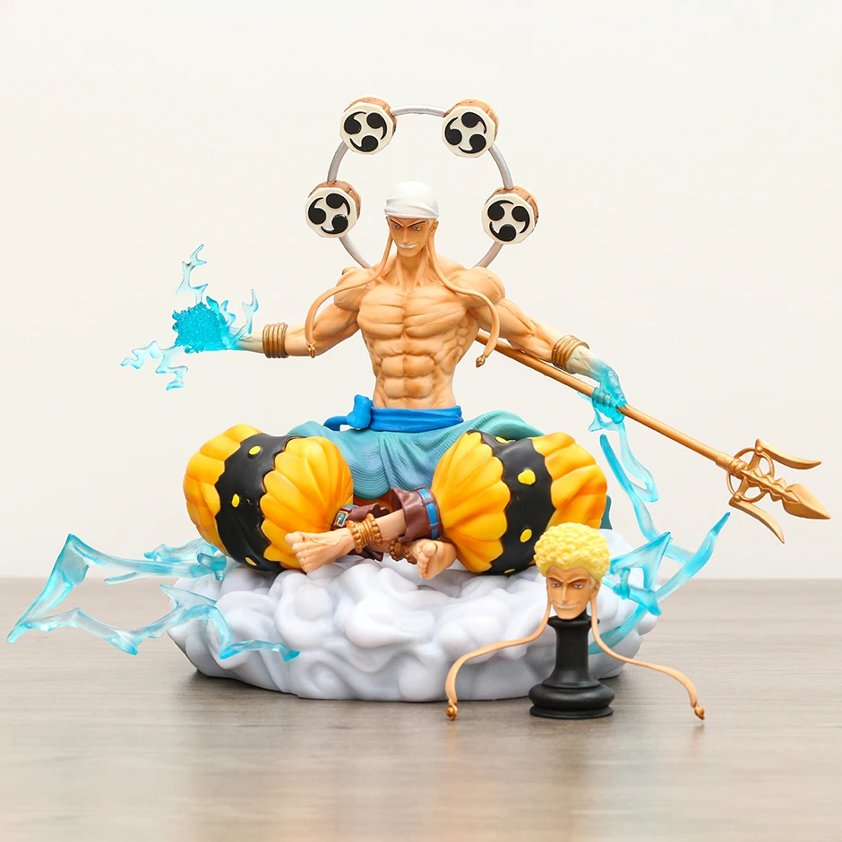 

BT Studio One Piece Enel God of Thunder GK Painted Limited Statue Decoration Figure Desktop Doll Model Gift Toy