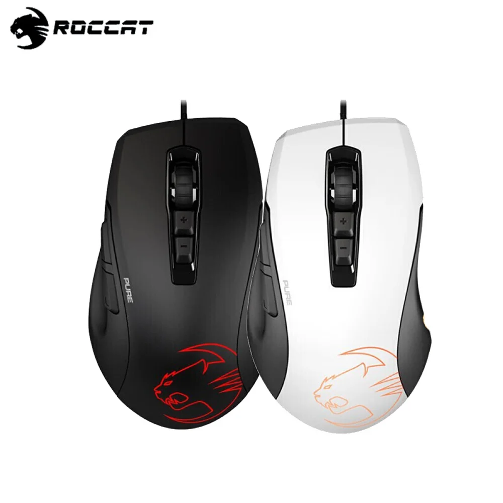 

Original For ROCCAT KONE PURE OE E-sport Gaming Wired Mouse Small Hand Home Office Mice,12000 DPI,16.8 Million RGB Game Mice,88g