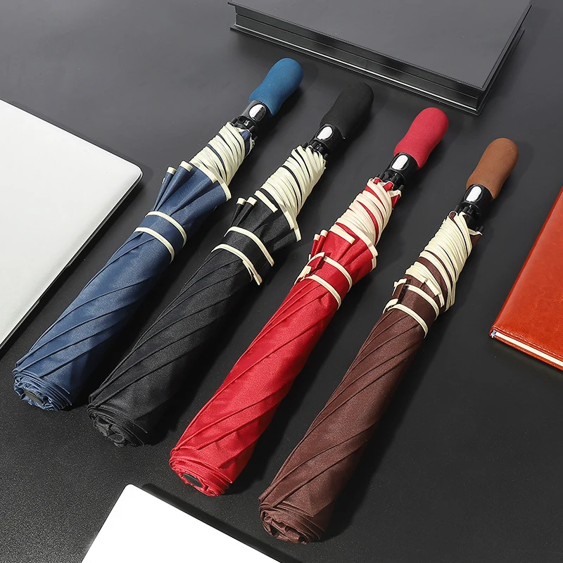 

Golf Umbrella Luxury Resistant Outdoor For Hallway Male Rain Equipment Folding Semi-Automatic Gift Automatic Large Xxl Business
