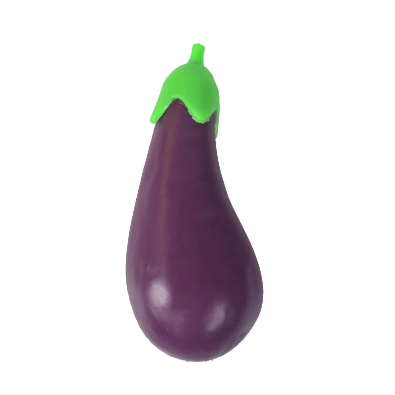 

Squeezable Eggplant for Play Vegetable Vent Prank Toy Men Women Antistress Figur