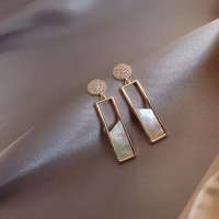 2022 trend high gradre simple openwork dangle earrings fashion charm rhinestones womens earring jewelry girls party accessories