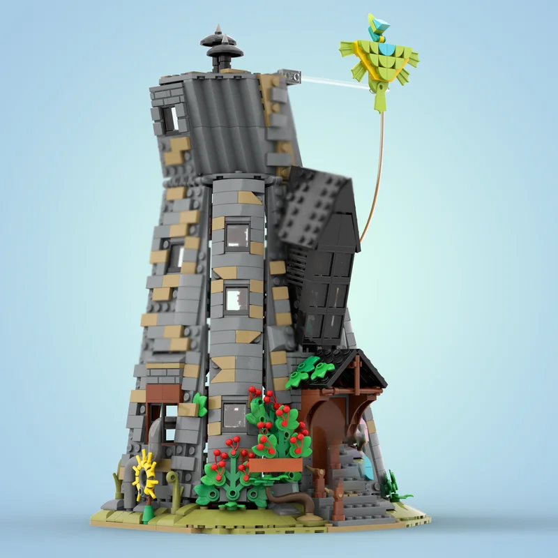 Фото Модульная модель городского здания, строительные блоки MOC, технологичные блоки для сборки модульного дома, рождественский конструктор DIY, подарки для строительных любителей №2