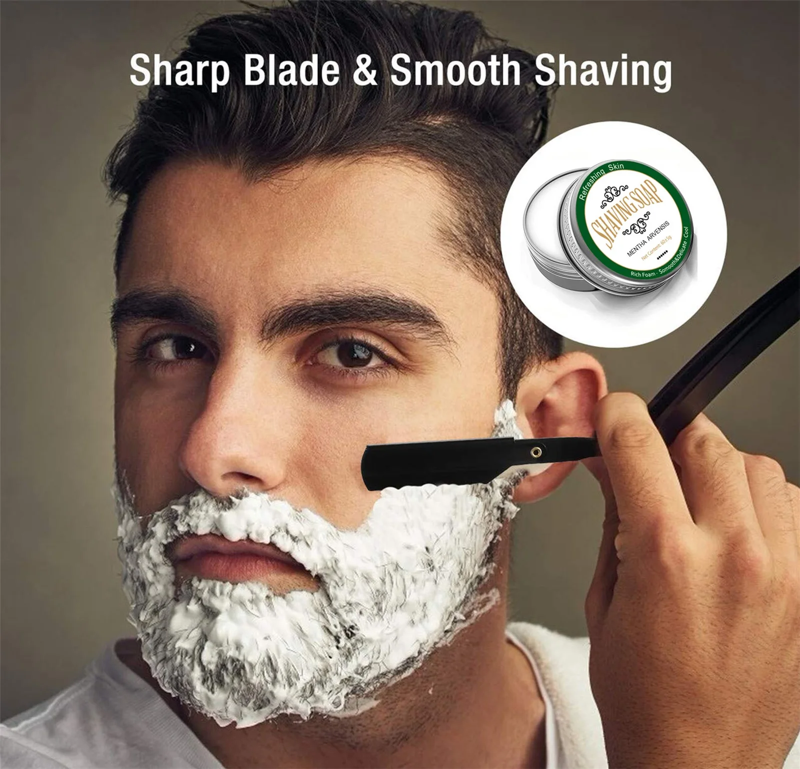 

Lather Shaving Soap Dense Lather With Fantastic Scent Shave Soap For Use With Shaving Brush For Smoothest Wet Shave Smooth And