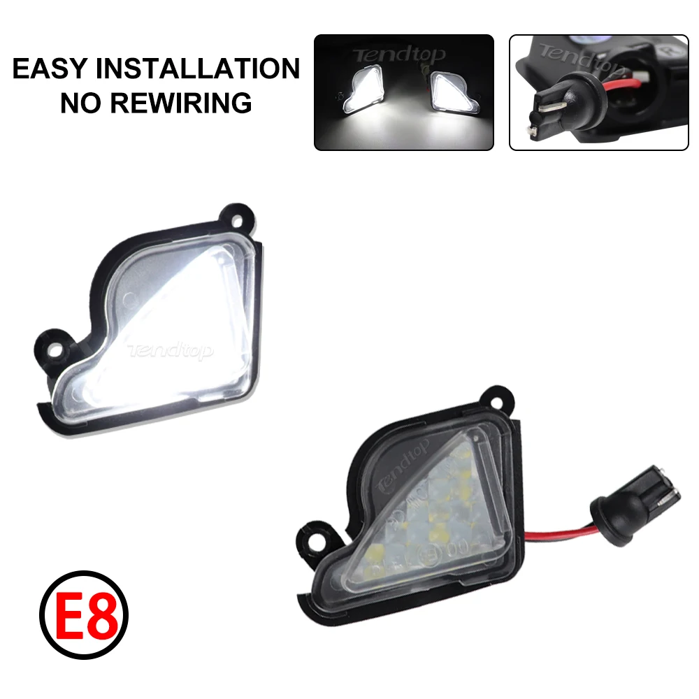 2 шт. светодиодный светильник Canbus без ошибок под зеркалом заднего вида для Skoda Octavia