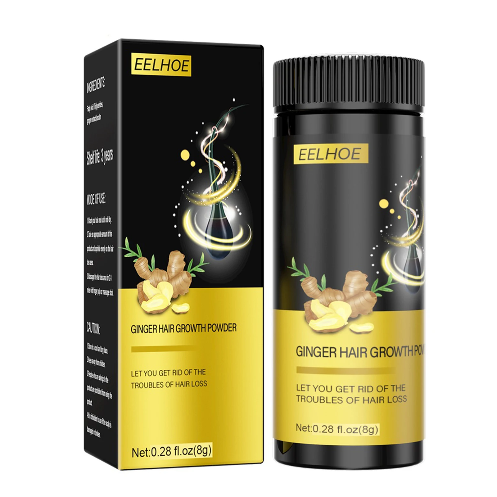 

Ginger Hair Growth Powder Fast Hair Growth Formula Grow Healthy Strong Hair Suitable For Men And Women All Hair Types Hair Loss