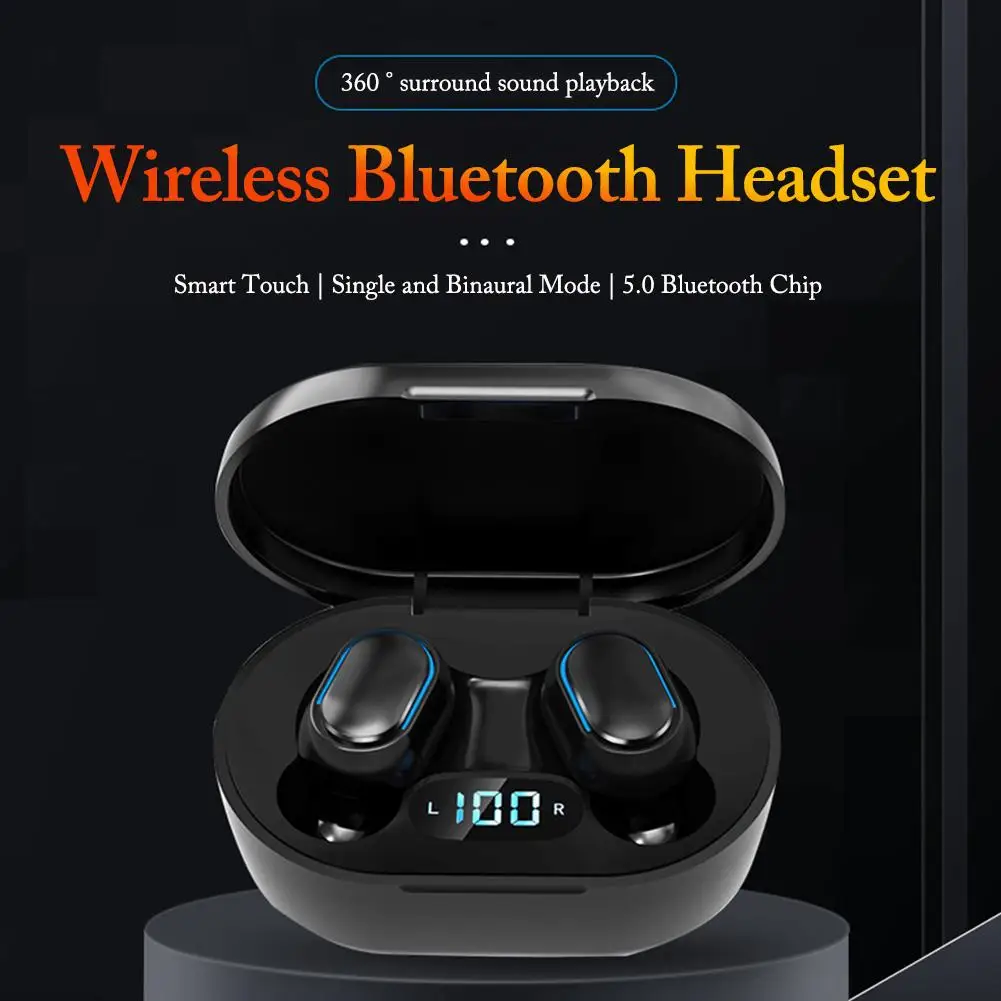 Беспроводная гарнитура E7S TWS 100% с поддержкой Bluetooth 5 0 и кнопкой |