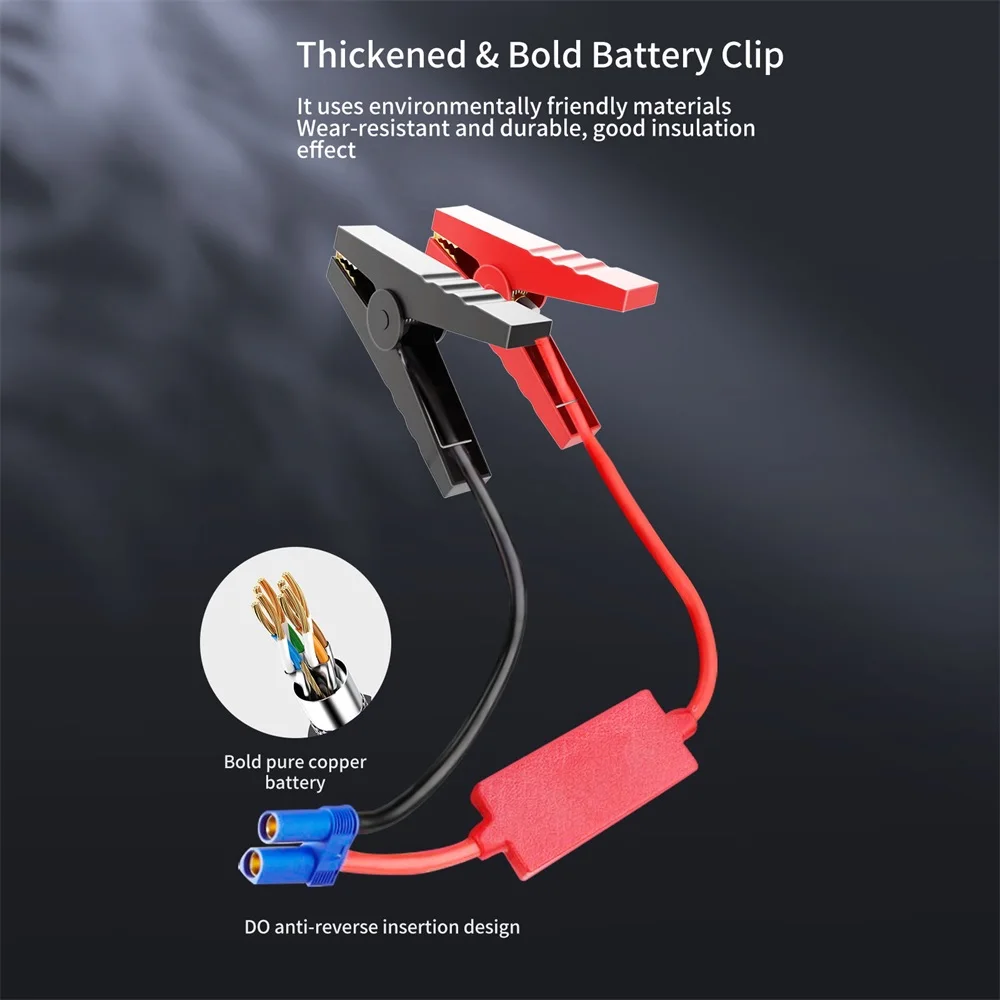 $212.17 20000mah Car Jump Starter Portable Car Battery Booster Charger 12V Starting Device Petrol Diesel Car Emergency Booster