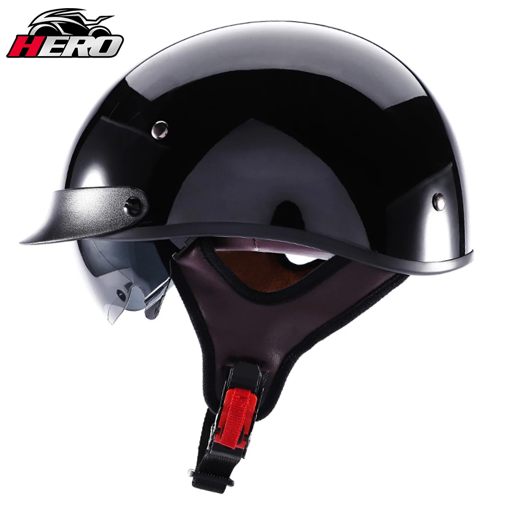 Motorcycle Scooter Helmet Unisex Moto Helmet Motorcycle Open Face Biker Motorcycle Racing Riding Hat With DOT Certification