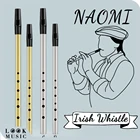 Латунный ирландский свисток NAOMI, флейта CD key, Ирландская флейта, жестяной Пенни, свисток с 6 отверстиями, музыкальный инструмент