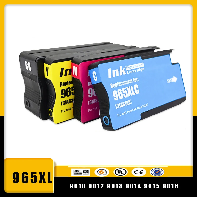 Совместимый чернильный картридж Vilaxh 965XL для HP 965 Officejet Pro 9010 9012 9013 9014 9015 9018 9019 9020 9022