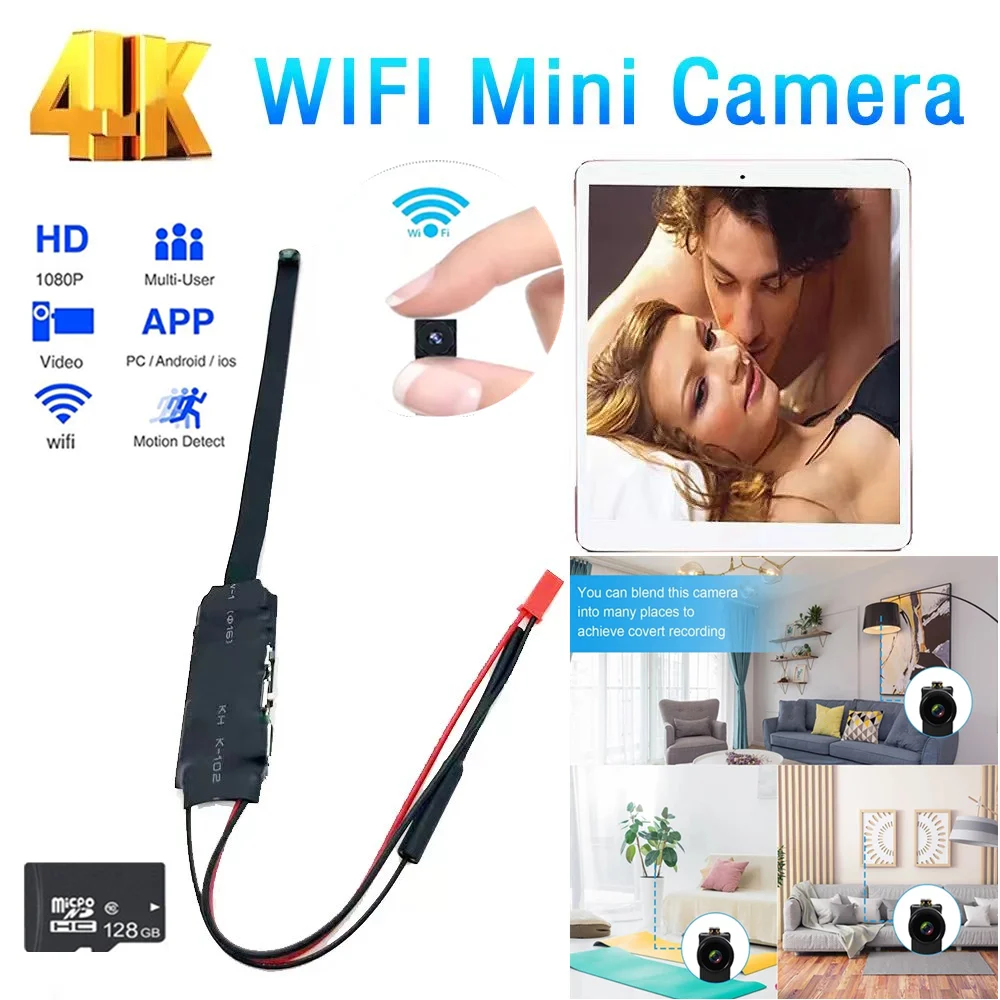 

HD 1080p DIY Portable WiFi IP Mini Camera P2P Infrared Night Vision Remote View Micro Webcam Camcorder Wearable Video Recorder