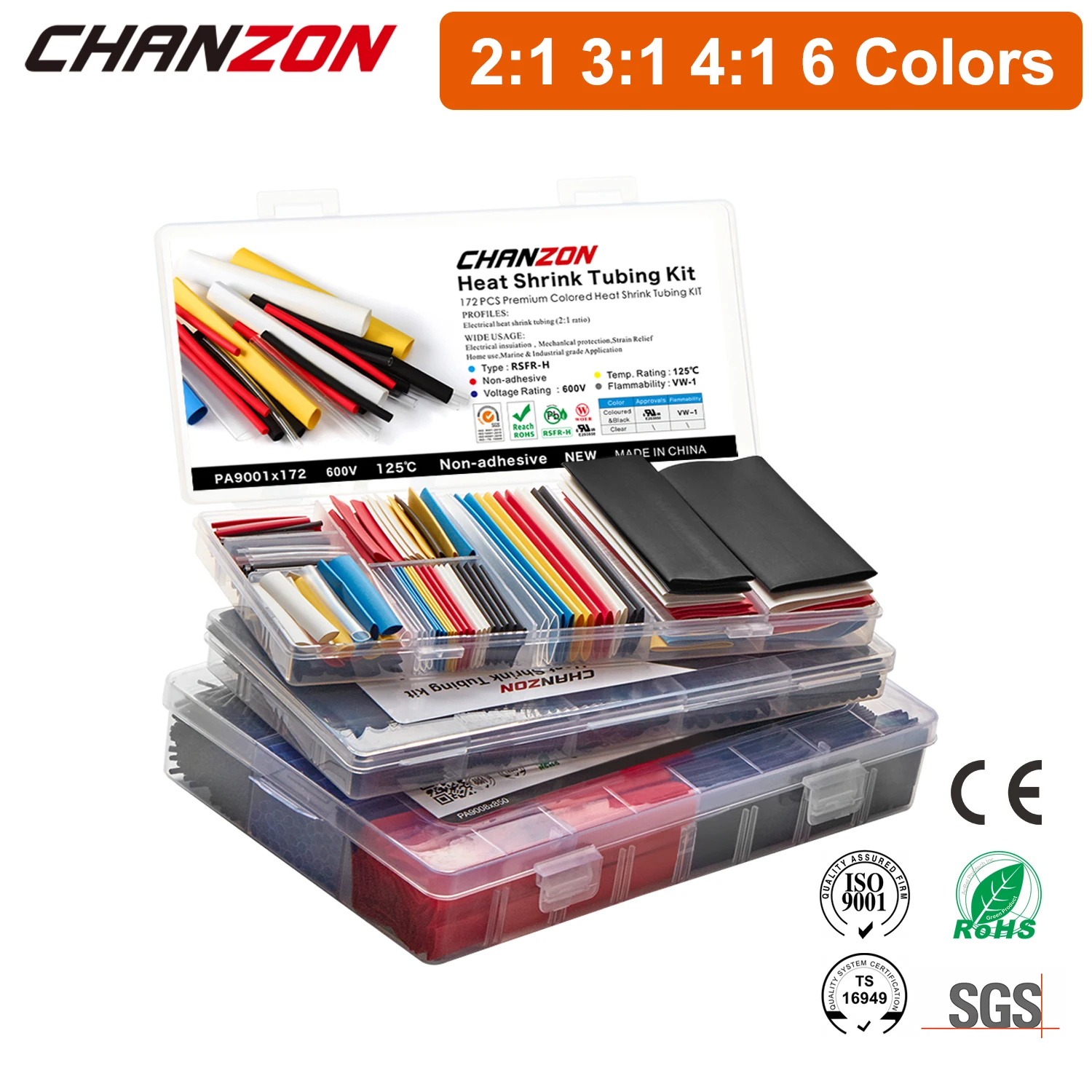 

Комплект термоусадочных трубок 2:1 3:1 4:1 Мешок Термоусадочные трубки Ремонтные кабели «сделай сам» Термоусадочные трубки Ассорти