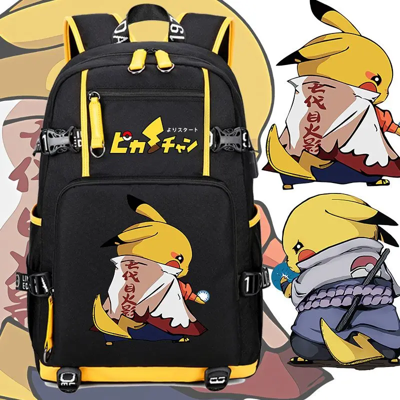 

Pokémon Pikachu Anime Schoolbag for Junior High School Students Large-capacity Student Backpack Shoulders Outdoor Bag Fashion