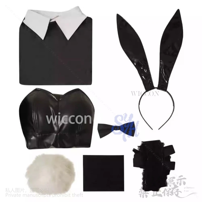 Аниме My Dress Up Косплей Китагава Марин Костюм Сексуальный кролик Кроличий хвост Комбинезон из искусственной кожи Jirai Kei Girls Kawaii Повязка на голову Хэллоуин (art.: 3920cff6fc4ef) - 3920cff6fc4ef