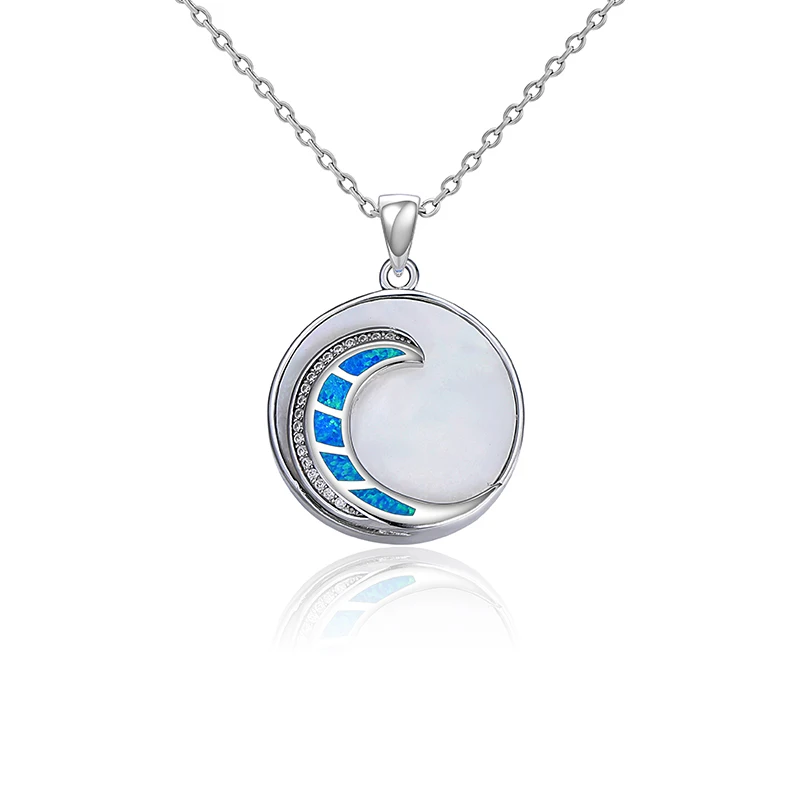 MYOP 2024 ювелирные изделия 925 пробы серебряные опал кулон современный шикарный