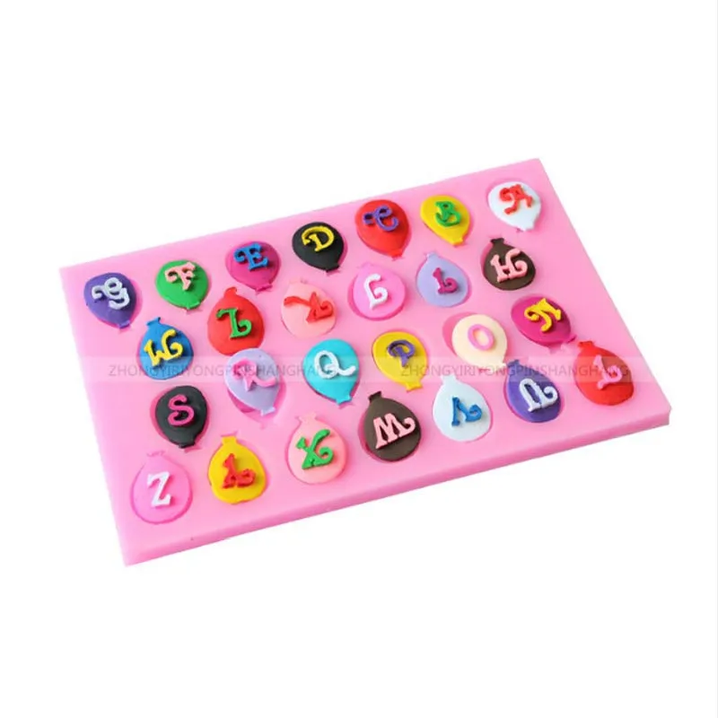 

DIY letter shape cake fondant baking mold liquid silicone mold D099