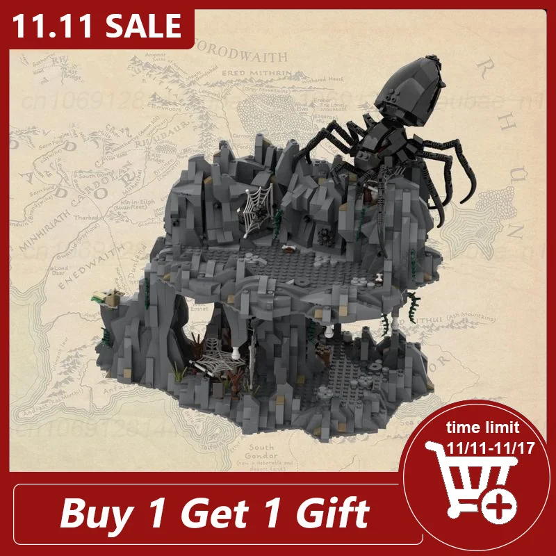 

Shelob's Lair Torech Ungol лабиринтная модель Moc строительные блоки Diy Сборные блоки архитектура дисплей Детские игрушки Подарки 2261 шт.