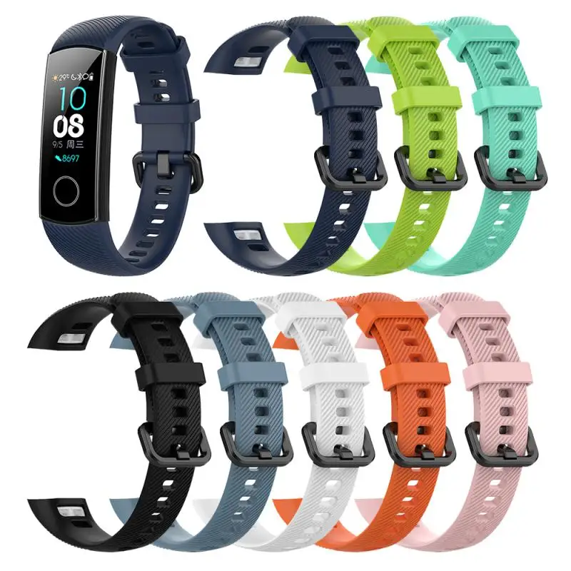 

Applicable To Huawei Honor Glory Bracelet 4 Sports Silicone Strap ENC Standard Replacement Wrist Strap Honor Band 4 Strap