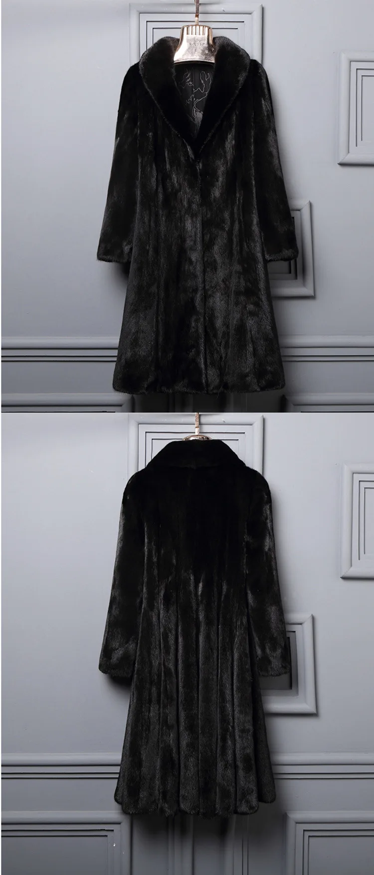 Top Fashion Coats Woman Winter 2022 Women's Winter Coat 2022 Fur Mink Fur Thick Winter High Street Other Slim Real Fur Long Coat