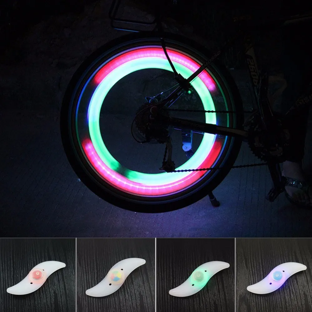 

Bicycle Cycling Wheel Spoke Light 3 Modes Bright LED Lamp for Bike Decoration Safety at Night
