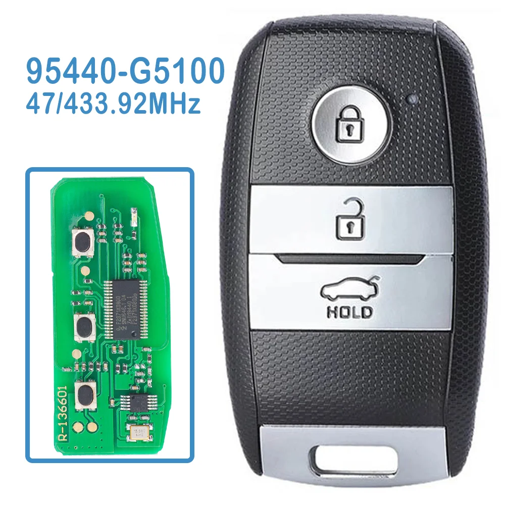 

2 шт./партия, пульт дистанционного управления для KIA Niro 433,92 2016 2017 2018