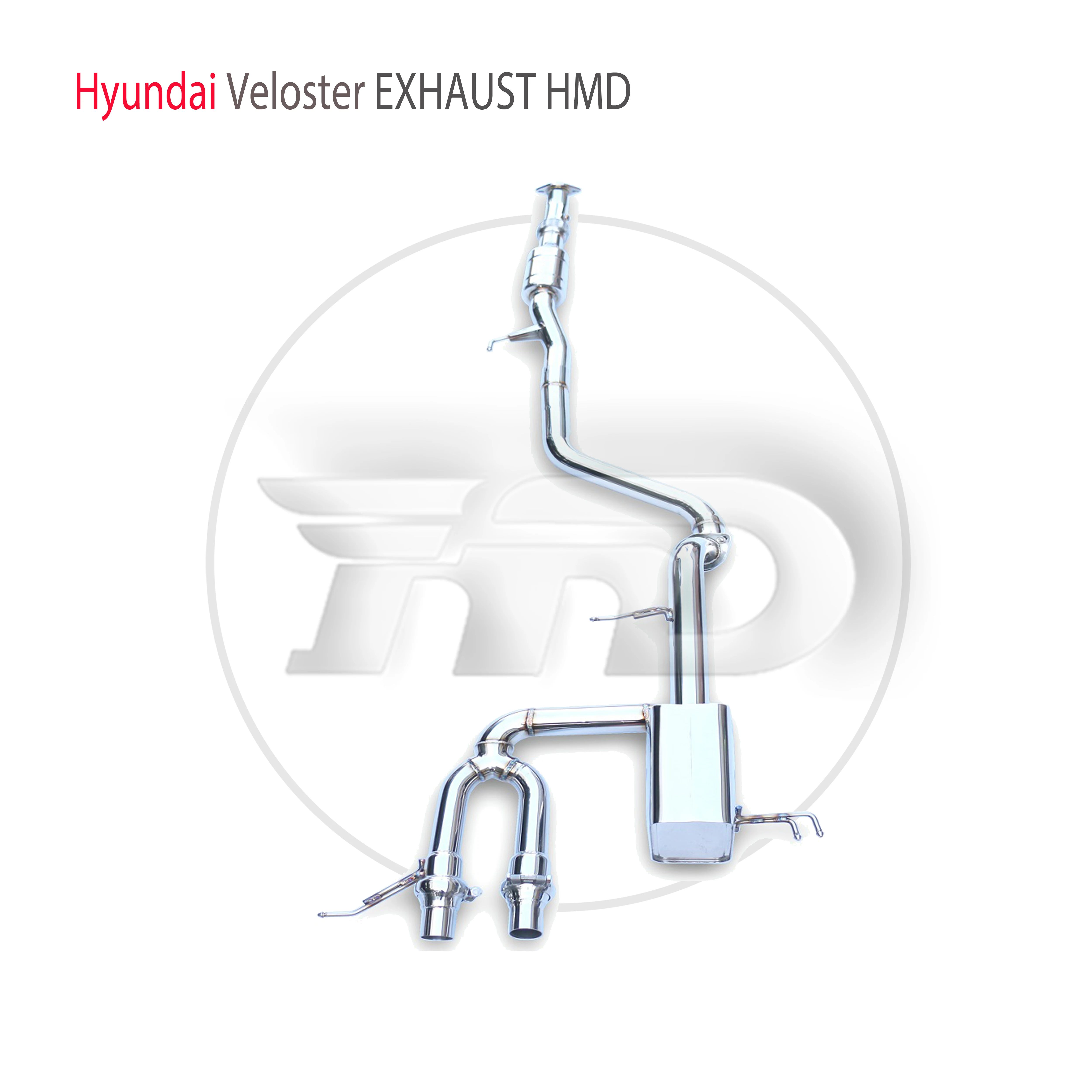 

HMD Stainless Steel Exhaust System Performance Catback is Suitable for Hyundai Veloster 1.6 Car Valve Muffler