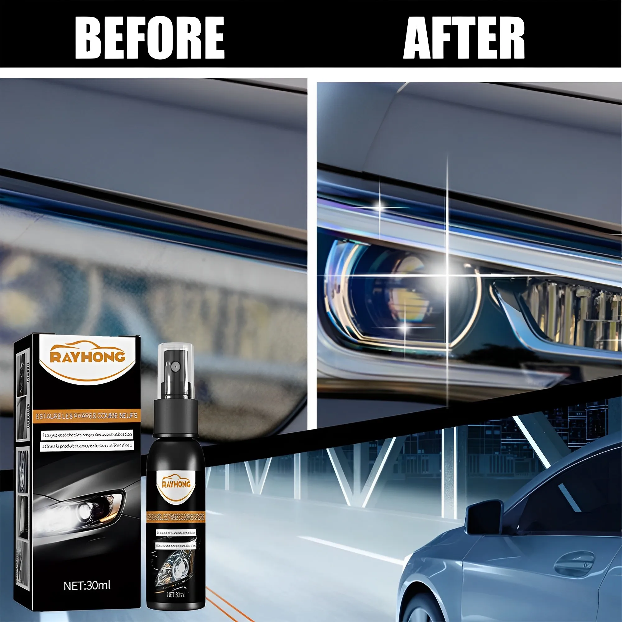 

Car Headlight Polishing Liquid Scratch Remover Repair Fluid Headlight Restoration Anti Oxidation Removing Dirt Auto Accessories