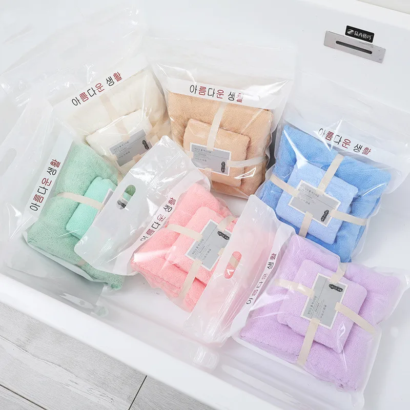 

Coral Fleece Fiber Towels Set Home Bath Towels For Adults Face Towel Thick Absorbent Quick-drying Towel Luxury Bathroom Towels