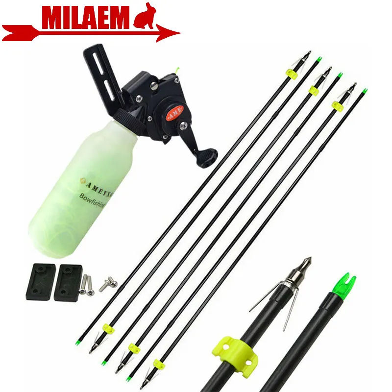 Archery Bowfishing Reel 40m Rope  Fishing Arrows Hunting Fishing Rope Compound Bow Recurve Bow Shooting Accessories