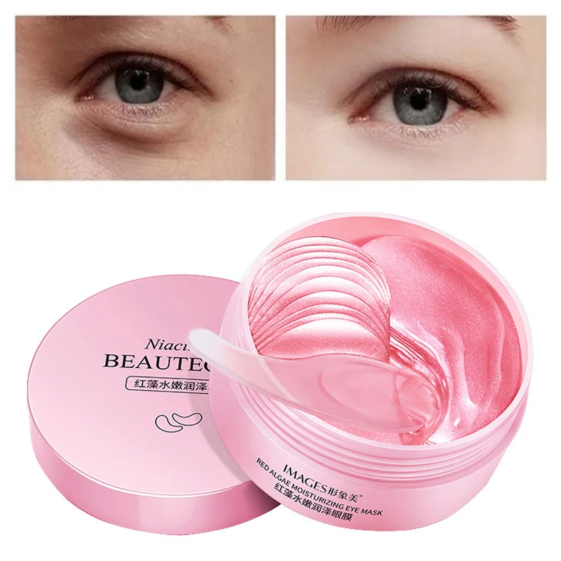 

Eye Mask Moisturizing Anti-Aging Remove Dark Circle Wrinkle Anti-Puffiness Anti-Aging Red Algae Eye Skin Care 60 Pcs/30 Pairs