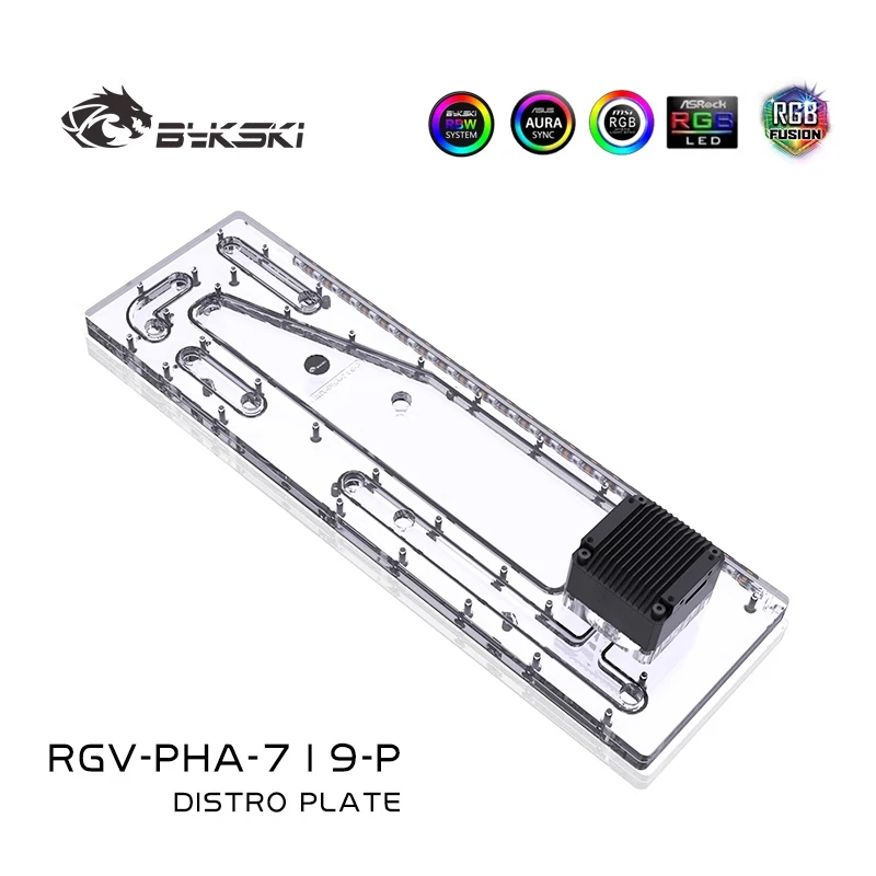 Фото Акриловый бак BYKSKI для корпуса PHANTEKS 719LTG, компьютерный корпус/комбо-насос DDC/прозрачный акрил/простая сборка RGV-PHA-719-P №2