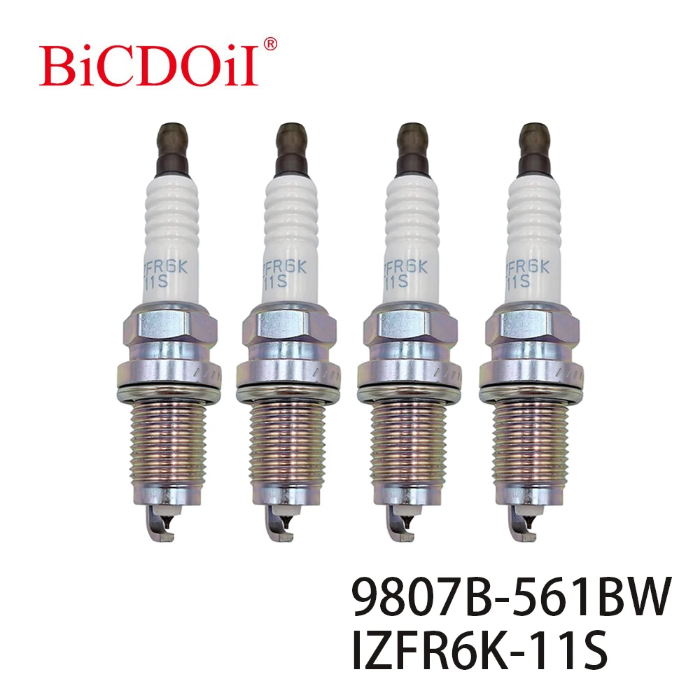 

4Pcs/6Pcs 9807B-561BW IZFR6K-11S 5266 Iridium Spark Plug For Honda CIVIC VIII 1.8 CR-V III 2.0 FR-V 1.8 9807B561BW IZFR6K11S