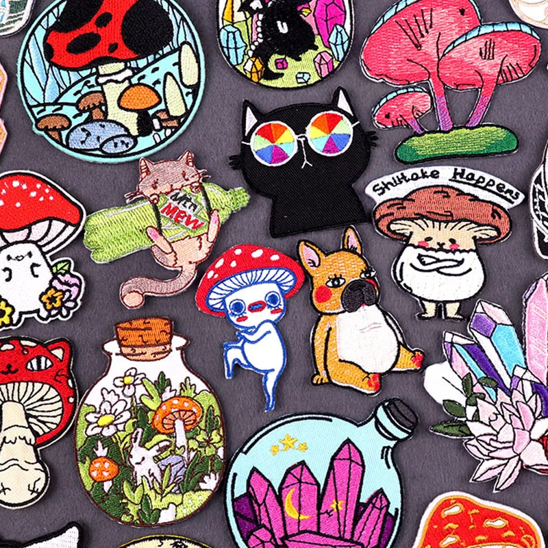 Термоклейкие патчи на одежду с изображением животных