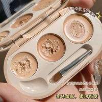 novo waterproof 3 color concealer foundation cream full cover tattoo acne scars moisturizing camouflaged natural brighten makeup