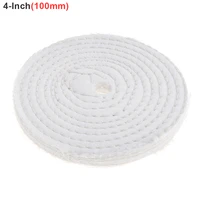 4 inch 6 inch 8 inch t shaped white cotton cloth polishing wheel buffer cotton pad with 10mm hole for metal car polishings