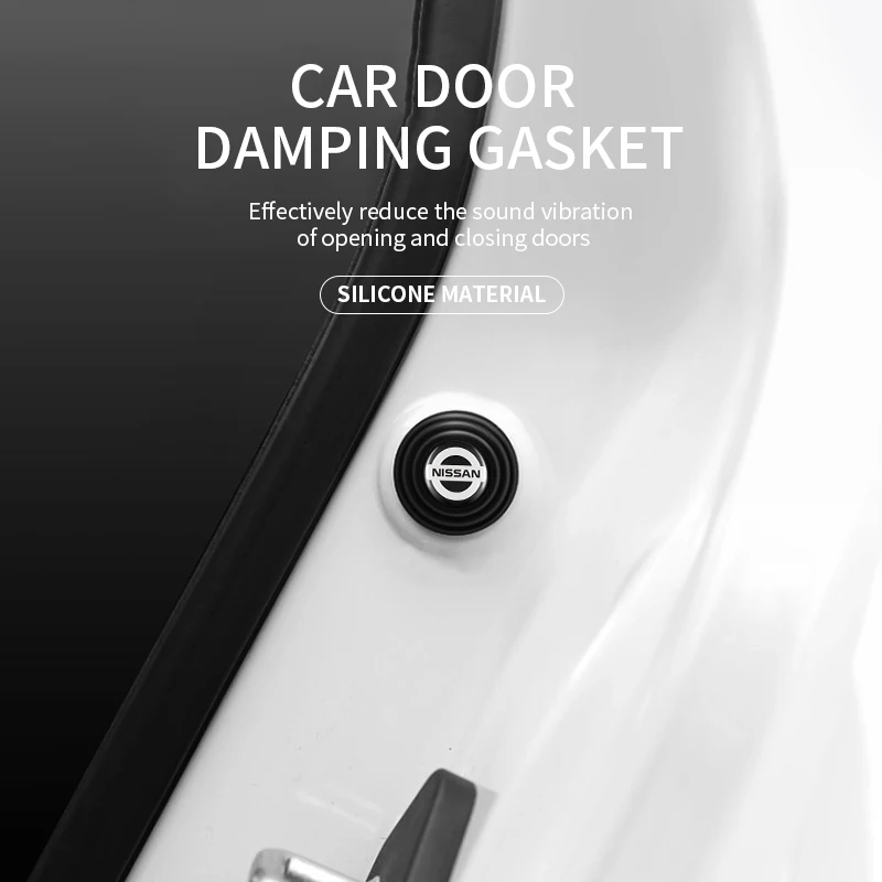 

Car Door Anti-collision Rubber Pads Anti-shock For Nissan Qashqai J11 Qashqai J10 Tiida Juke Navara D40 Pathfinder R51 Accessory